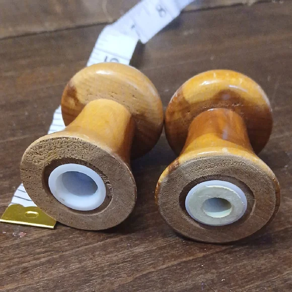 Wooden Mushroom Salt and Pepper Shakers - Picture 3 of 3